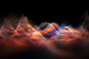 Abstract picture of big data cloud computing