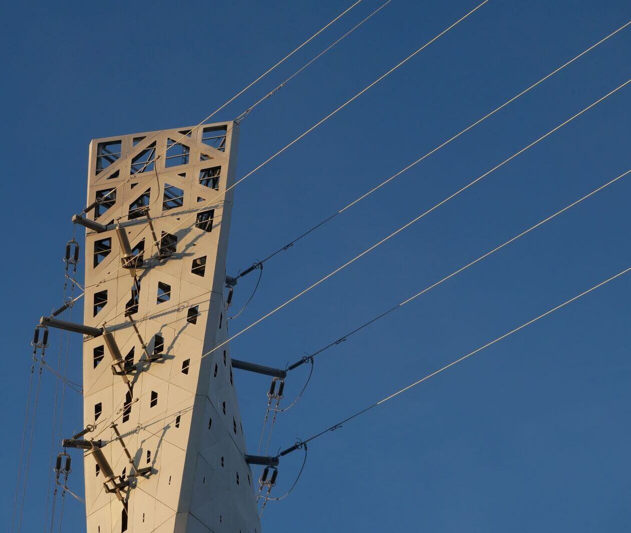 Powerline in the city of Vasa.