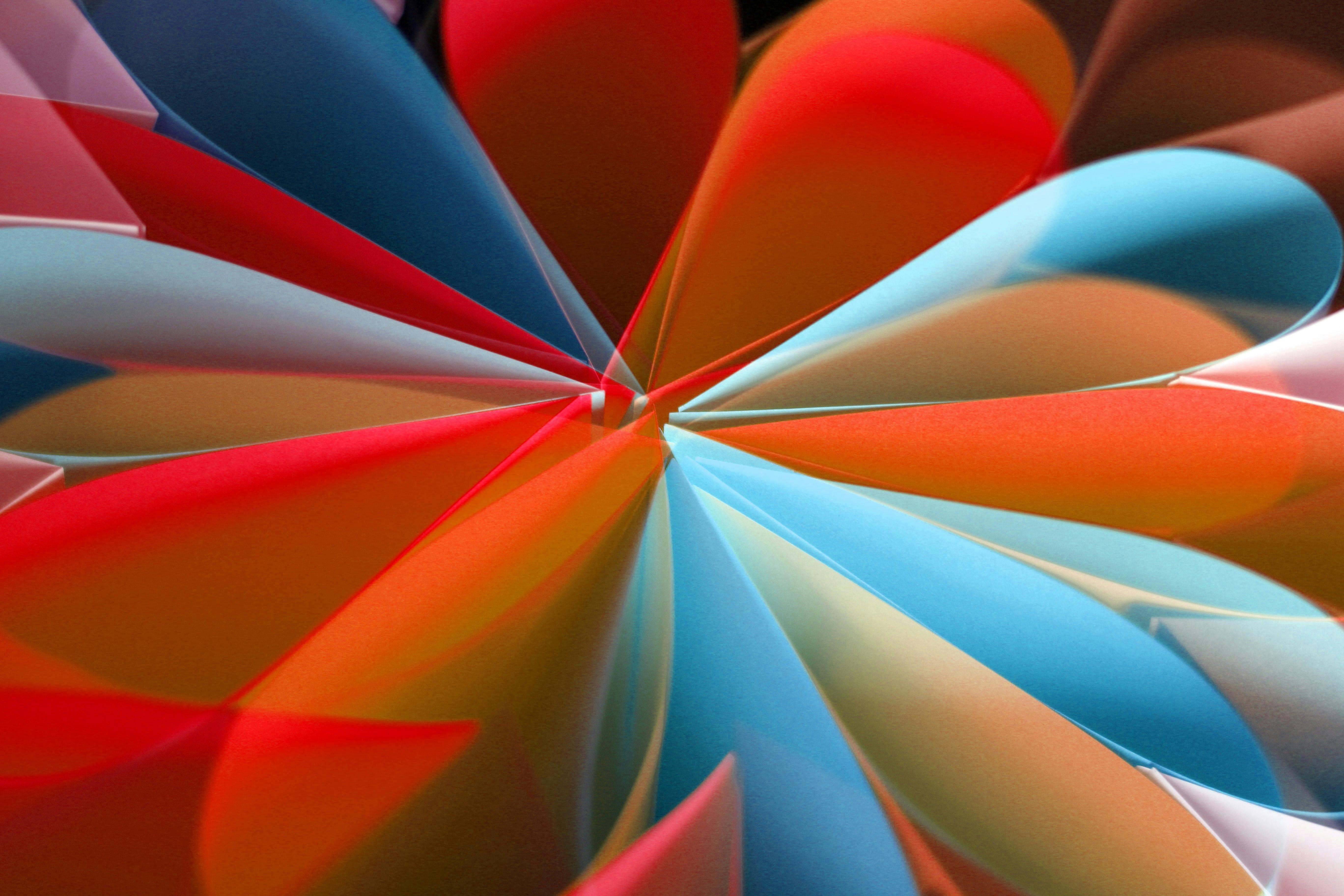 colourful representation of a flower