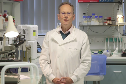 Image of David Male in a lab