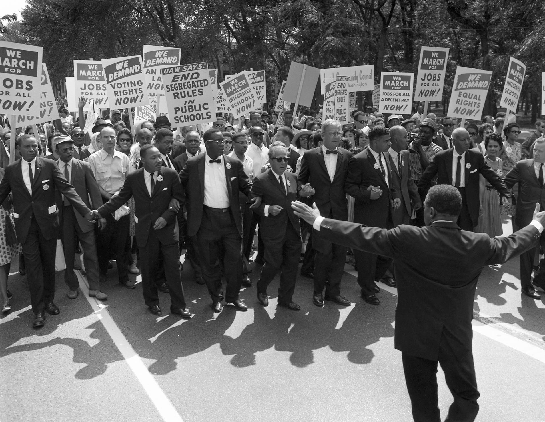 The civil rights March on Washington, 28 August 1963