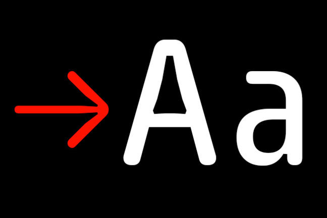 The letters Aa in the typeface Sys by Fabrizio Schiavi