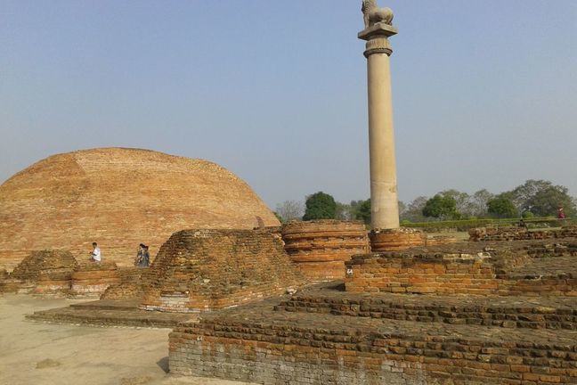 one of King Ashoka's pillars